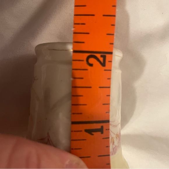 Antique WEIMAR fine china from Germany - sweet 2" x 2" toothpick holder - lovely - Picture 11 of 11